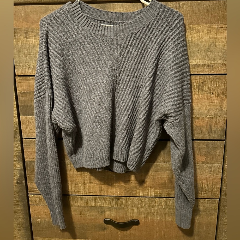 Large Hollister Grey-Blue Sweater